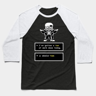 Undertale - Sans Puns Baseball T-Shirt